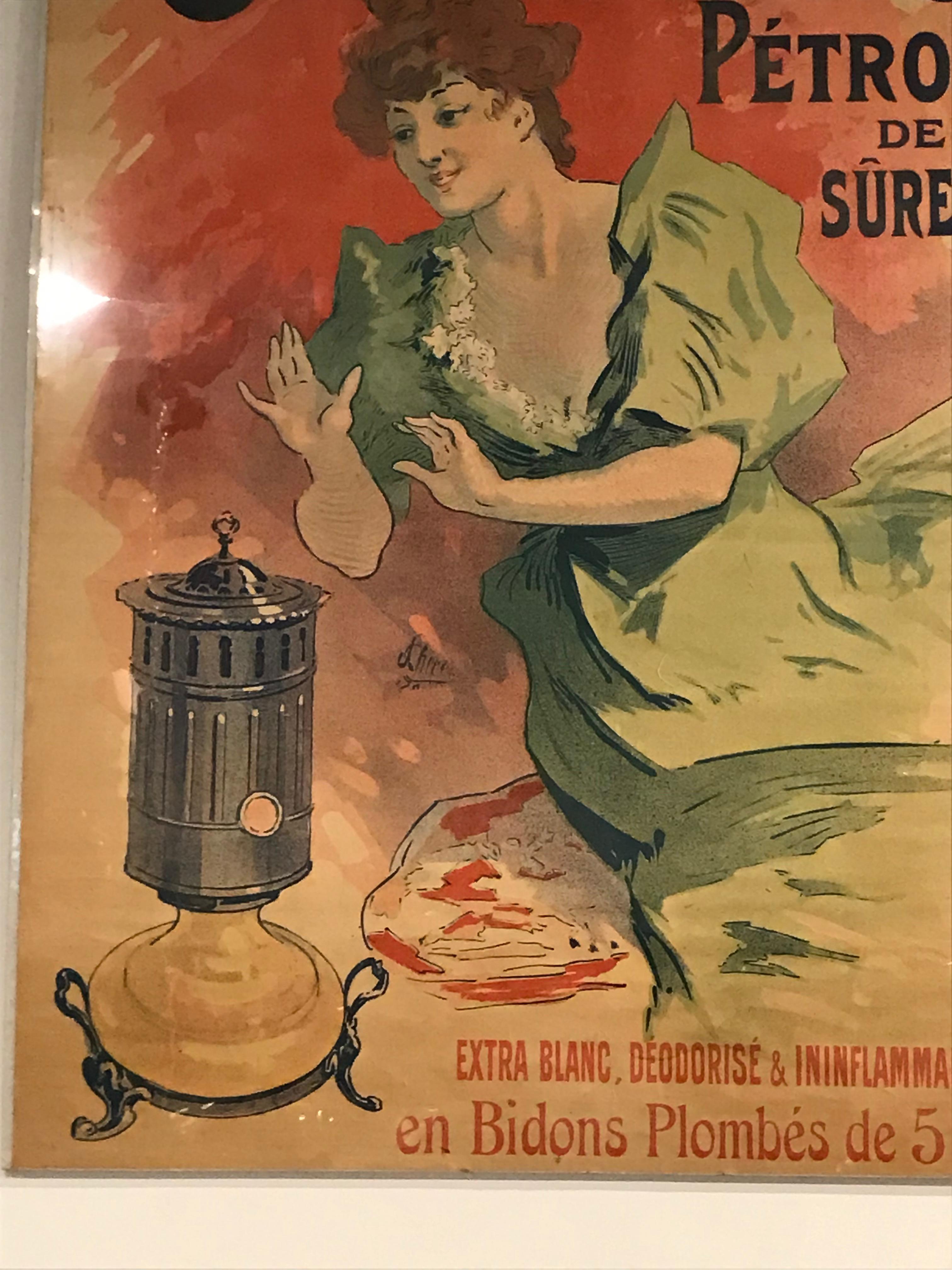 Début du 20ème siècle Affiche lithographique française d'origine en couleur pour Saxoléïne par Jules Chéret, 1900 en vente