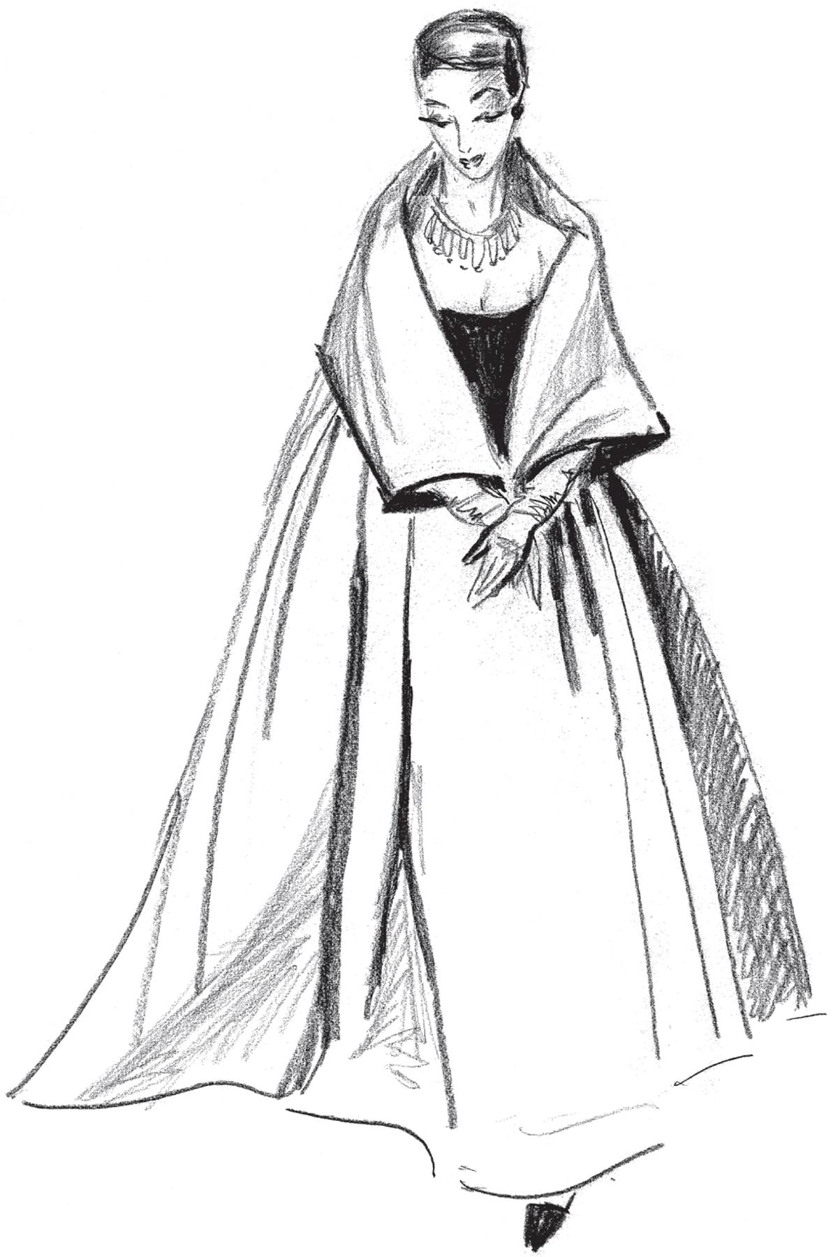The mid-century fashion illustrations of Sorbonne graduate Helen Leyrer, who taught art and sketched for Paris ateliers in the late 1950s. These previously unpublished sketches grace the front of blank greeting cards so beautiful you will be