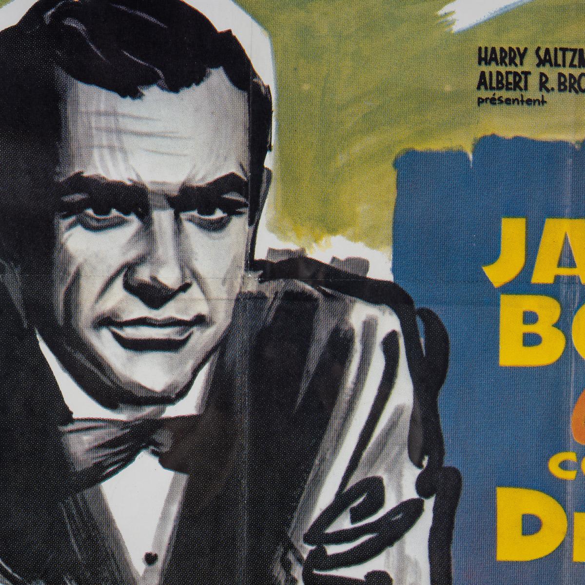 Franzsische Grande release James Bond 007 Dr. NO-Poster, ca. 1962 im Zustand „Gut“ im Angebot in Royal Tunbridge Wells, Kent