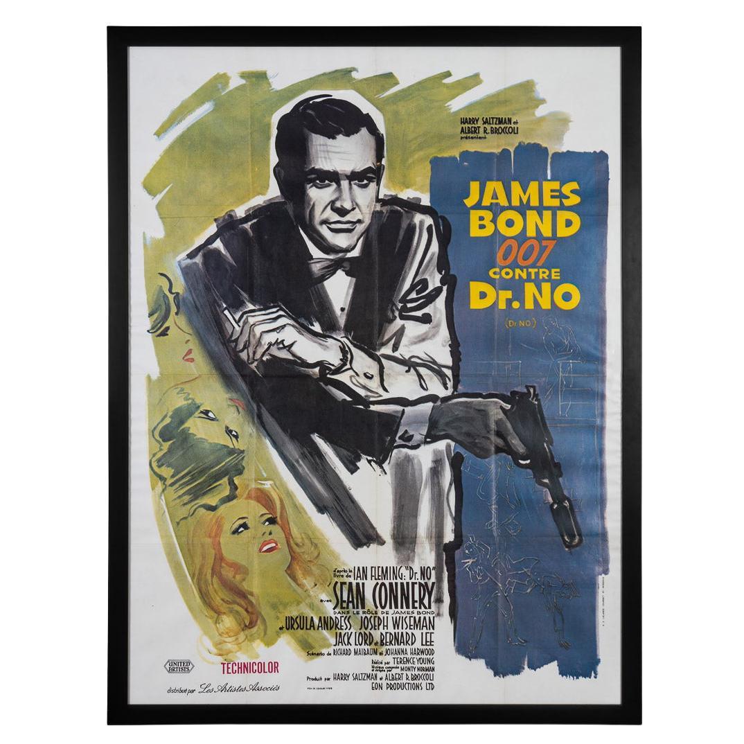 Original French Grande Release James Bond 007 Dr. NO Poster, c.1962 For Sale