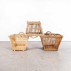 Original French Handmade Willow Baskets (1550.2)