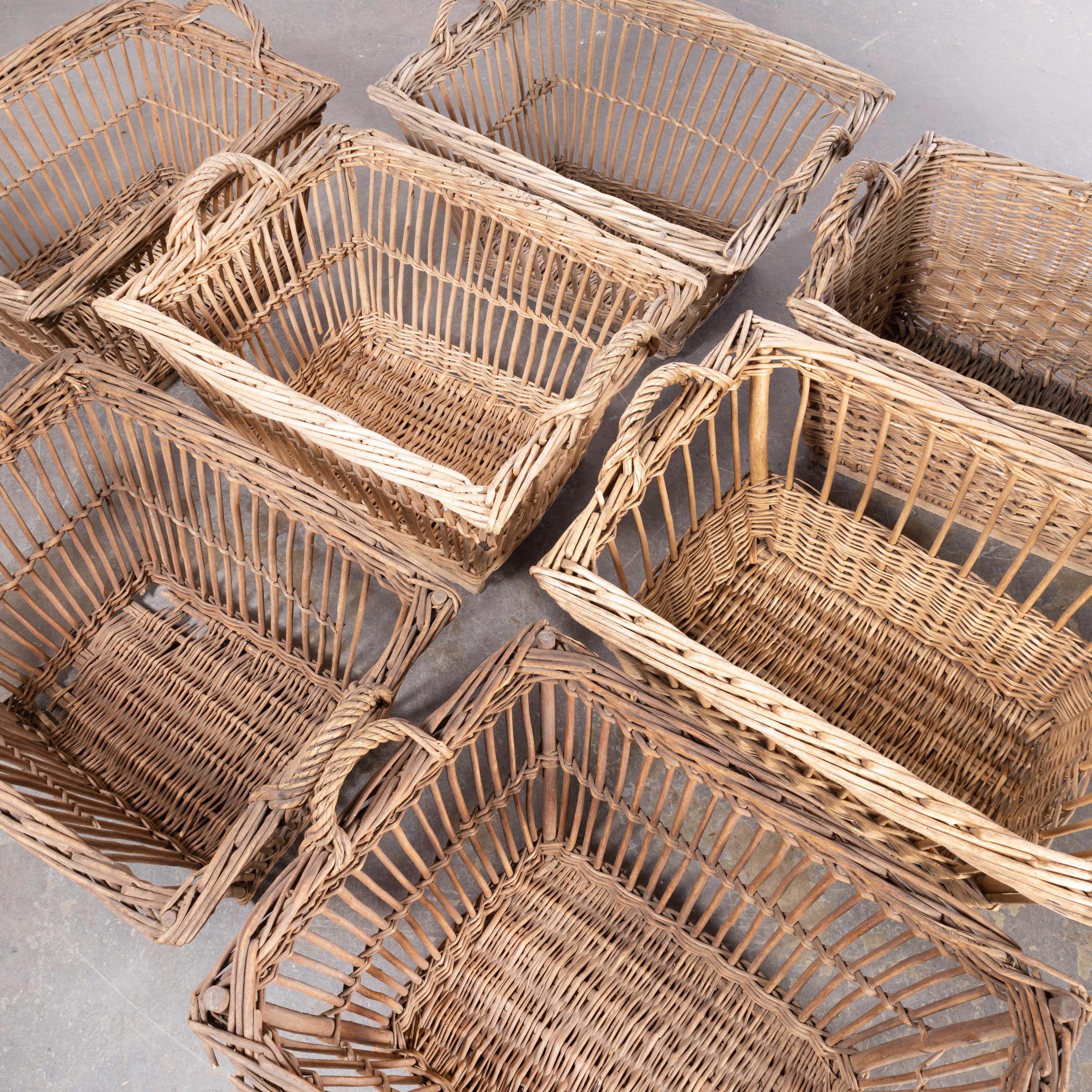 Original French Handmade Willow Baskets For Sale 5
