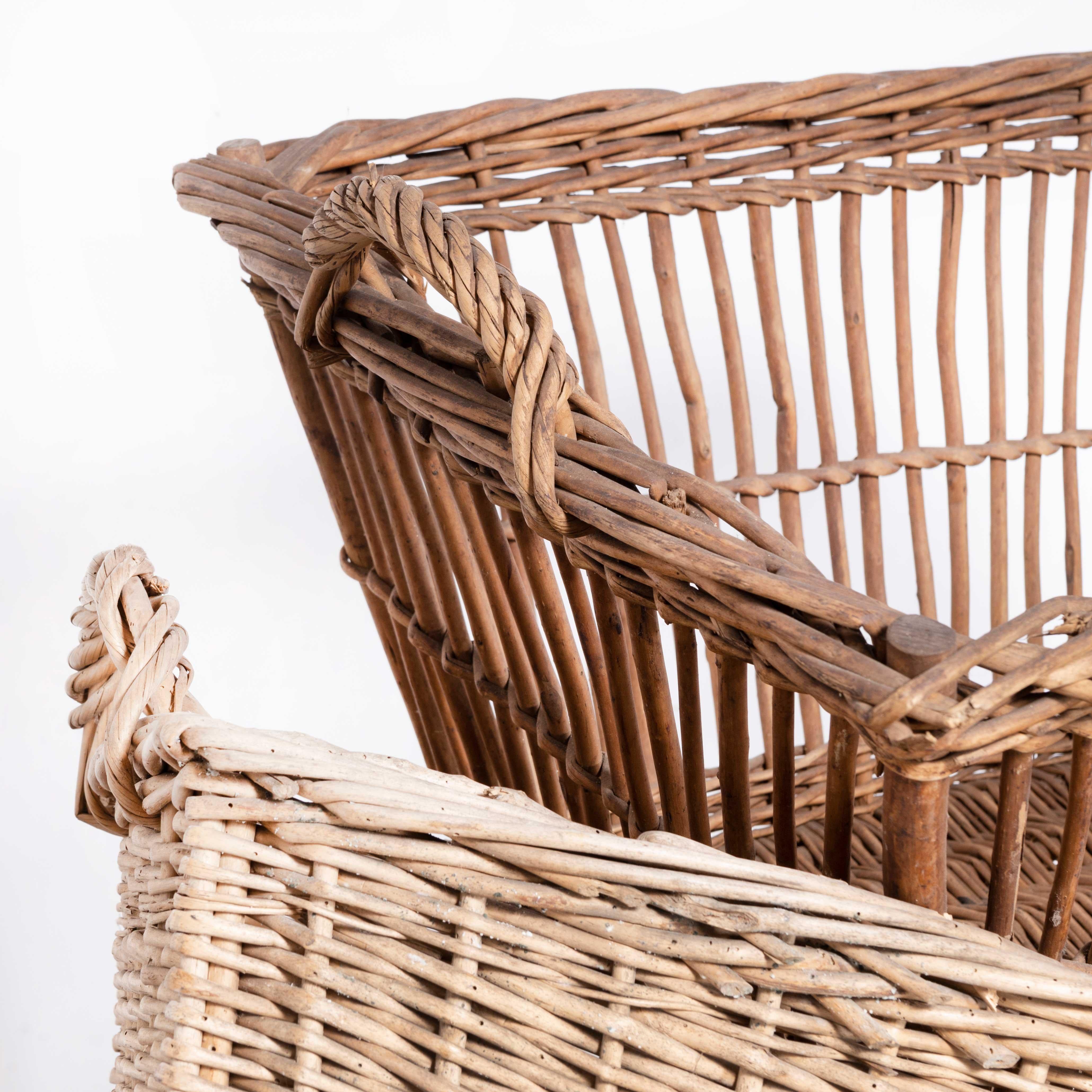 Original French Handmade Willow Baskets For Sale 6