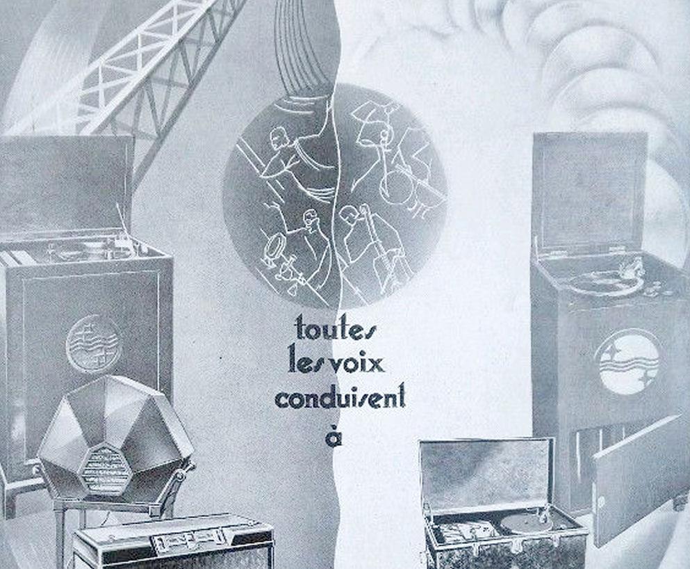 Il s'agit d'une publicité originale sur papier imprimé pour la radio Philips, la publicité est française et totalement originale. Nouvellement encadré dans un cadre en bois noir avec façade en verre, photo sans verre pour éviter les reflets. Ces