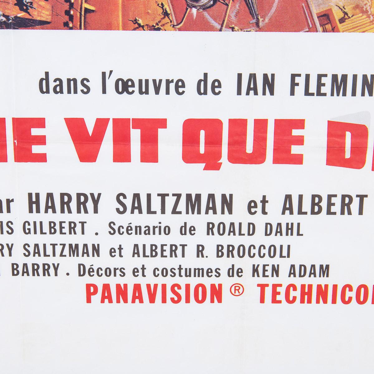 Original französisches Original-Re-Release-Poster James Bond 007 „You Only Live Twice“, um 1980 im Angebot 4