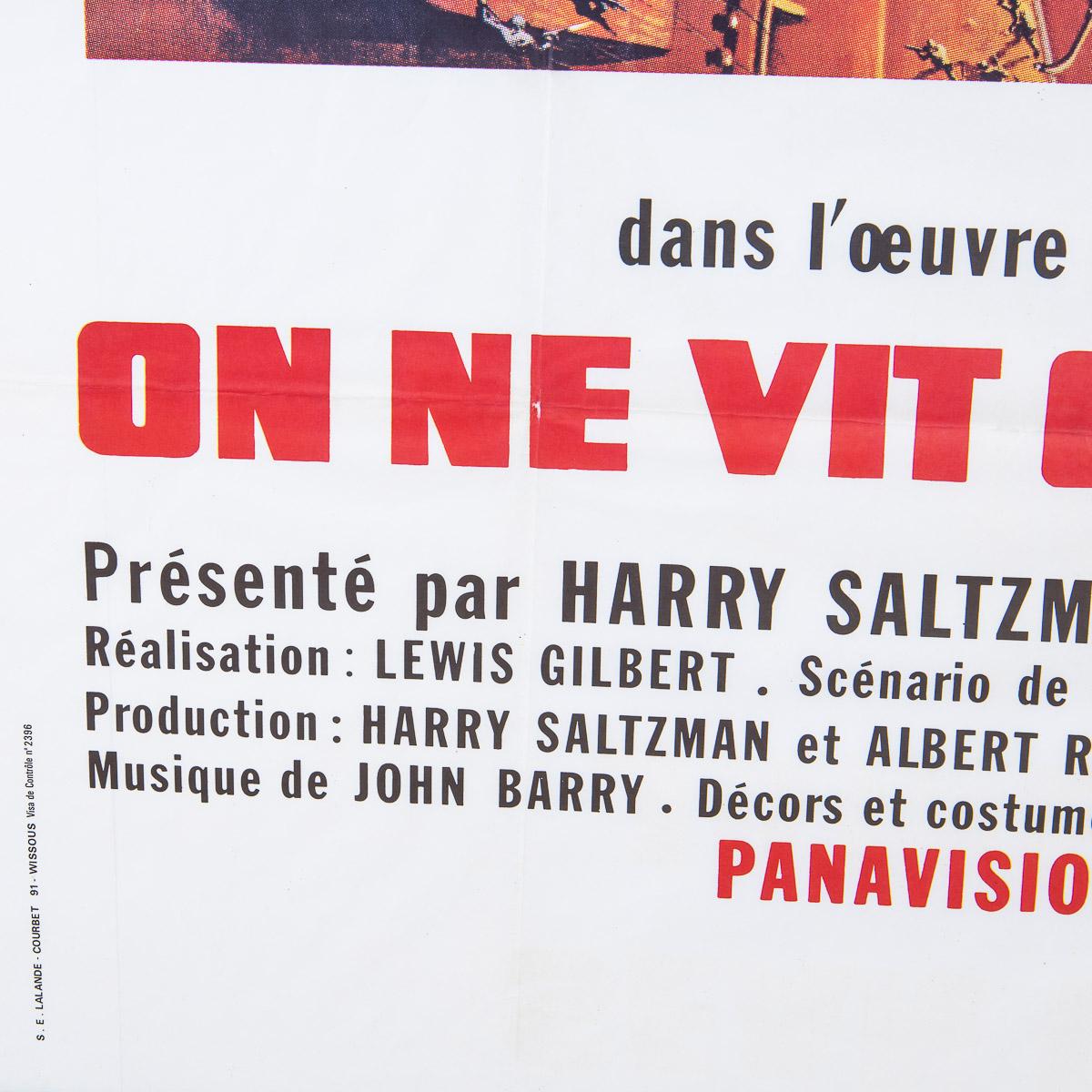 Original französisches Original-Re-Release-Poster James Bond 007 „You Only Live Twice“, um 1980 im Angebot 3