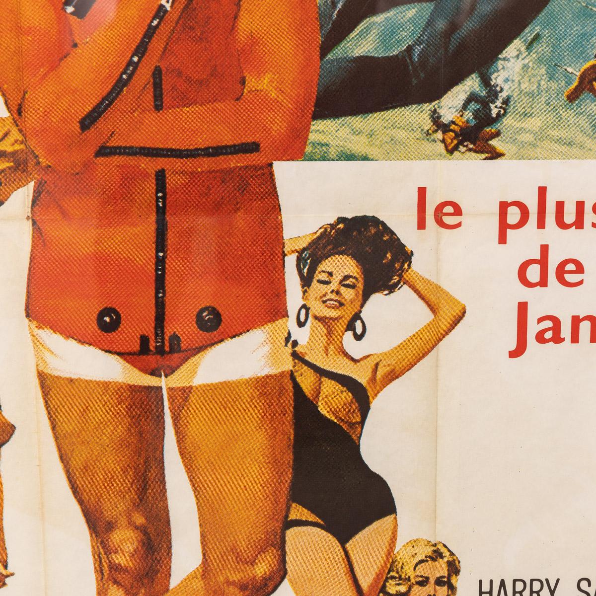 Original French Re-Release James Bond 'Thunderball' Poster 8