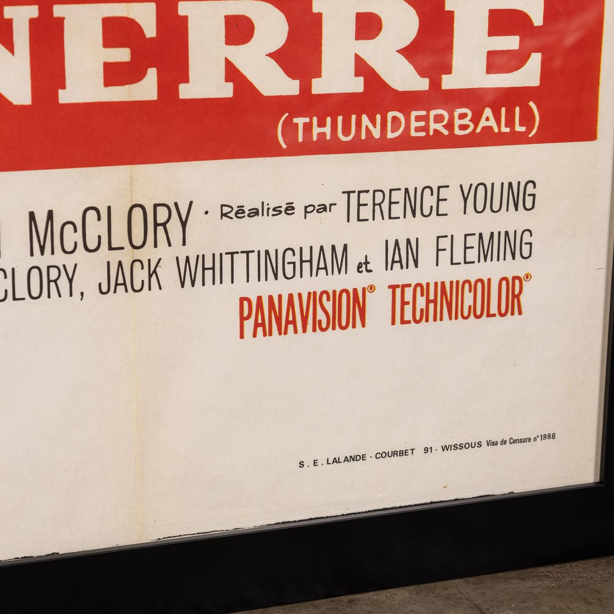Original French Re-Release James Bond 'Thunderball' Poster 14