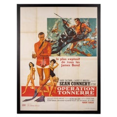 Original French Re-Release James Bond 'Thunderball' Poster
