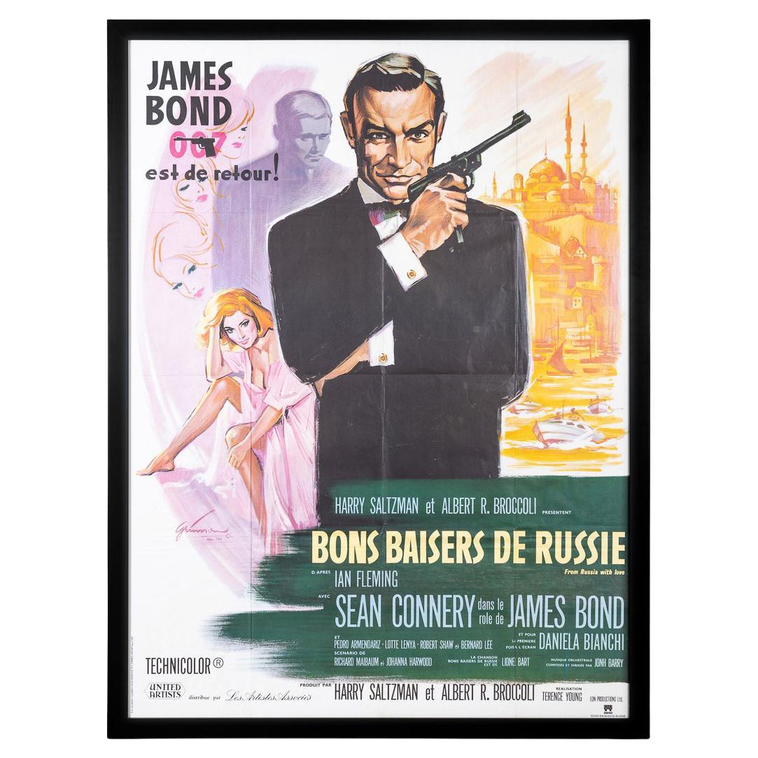 Affiche originale de sortie française de James Bond 007 « From Russia With Love » (De Russie avec amour), .1964