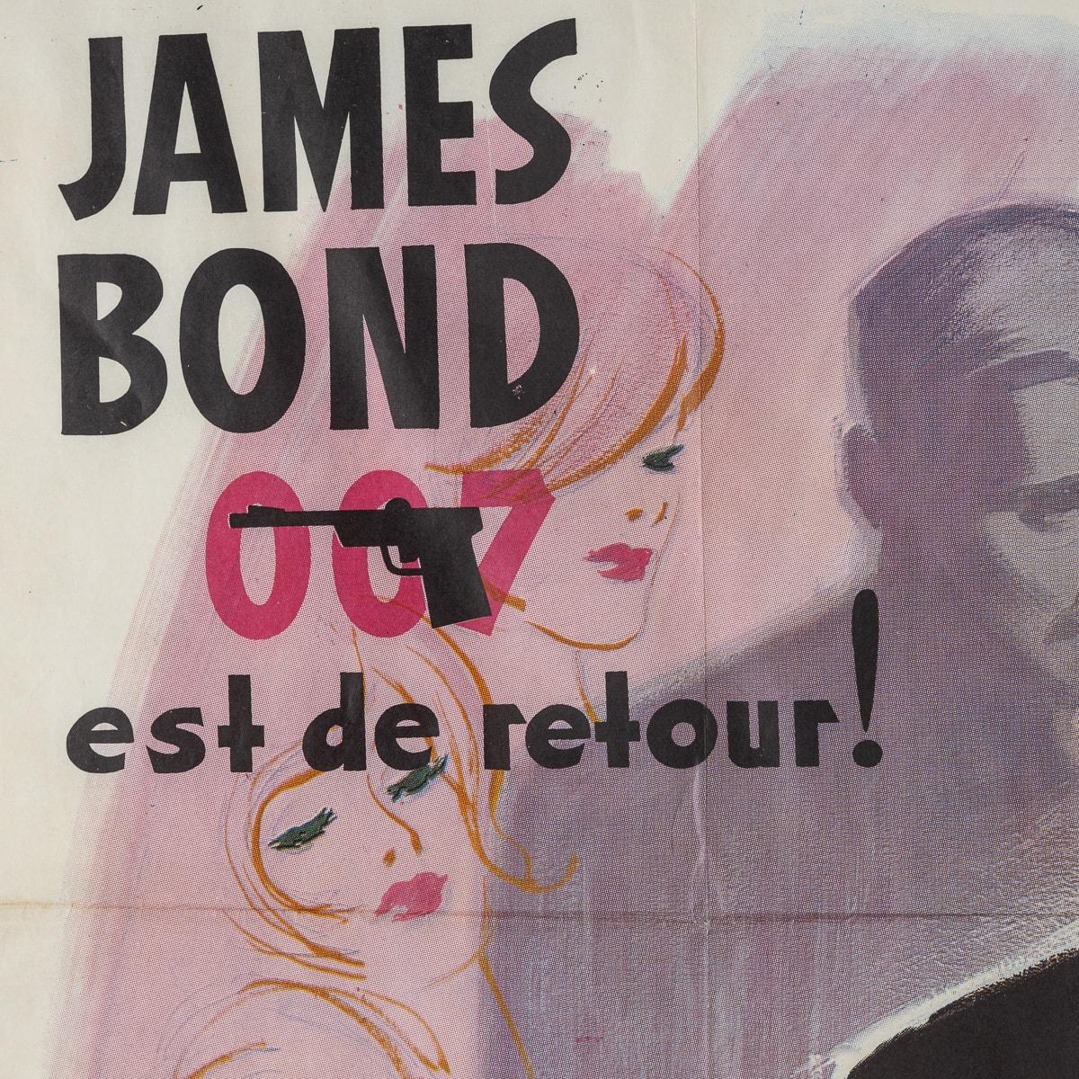 Cartel original francés de James Bond 007 