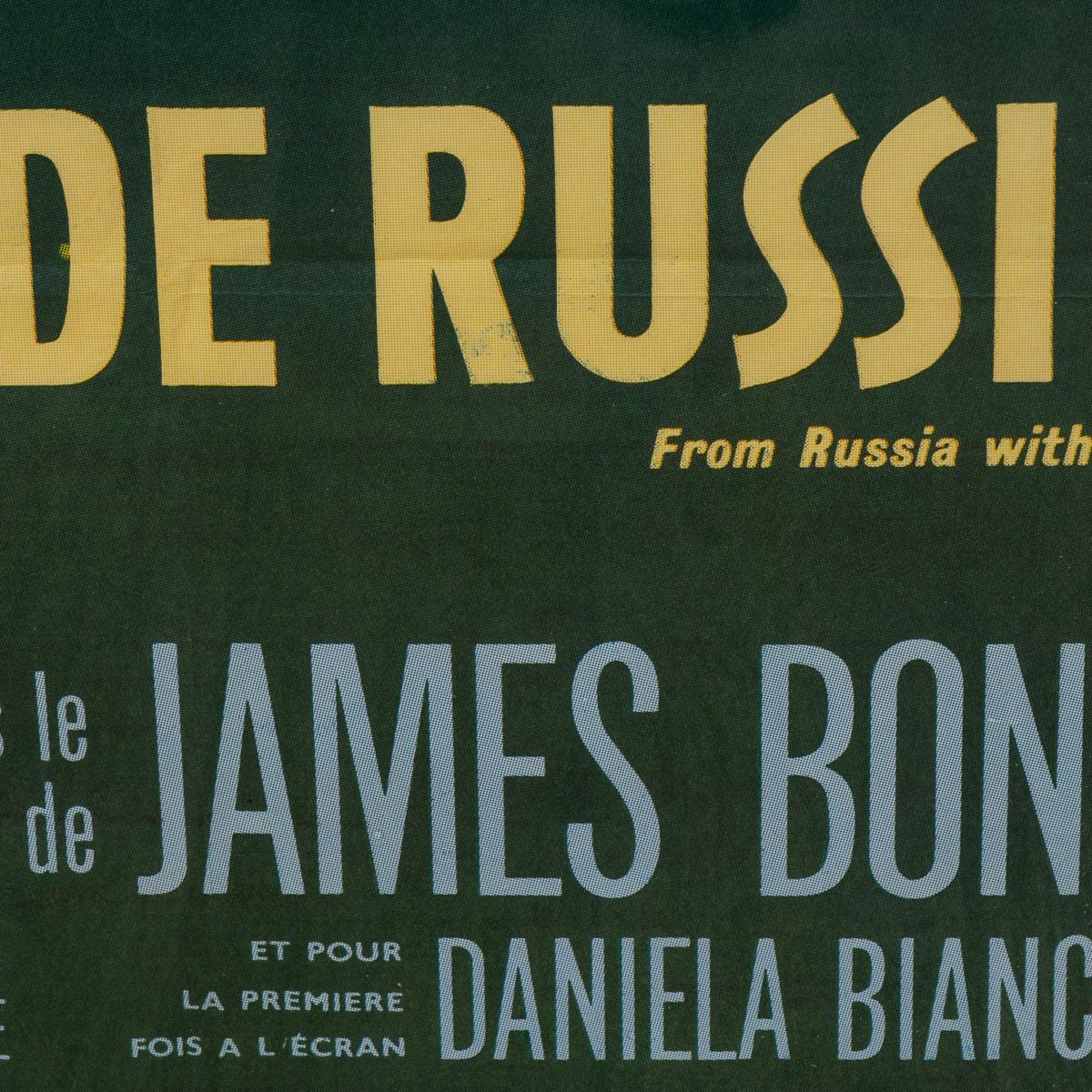 Cartel original francés de James Bond 007 