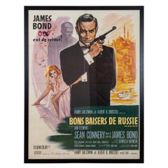 Cartel original francés de James Bond 007 "Desde Rusia con amor" c.1964