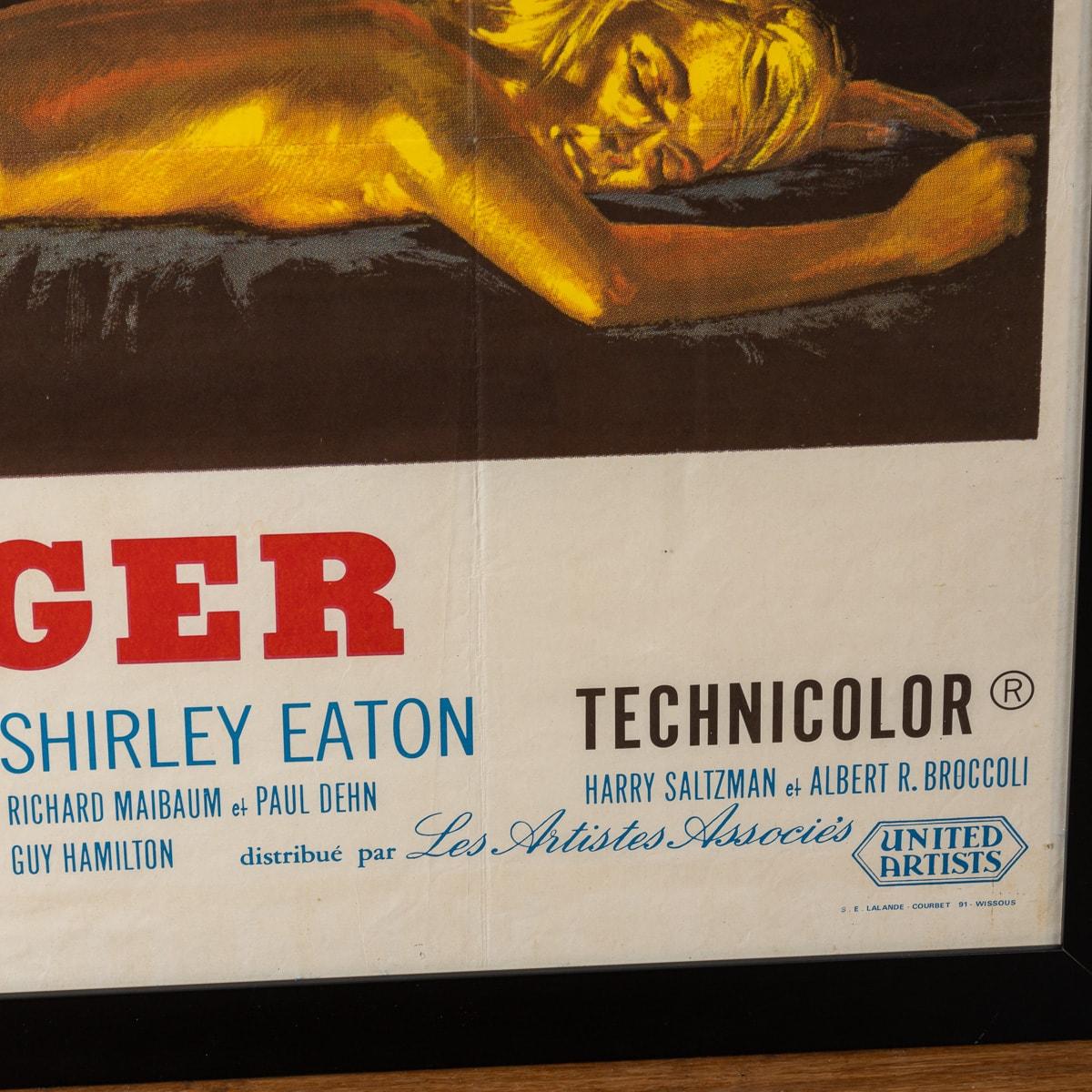 Cartel original francés de James Bond Goldfinger c.1964 9