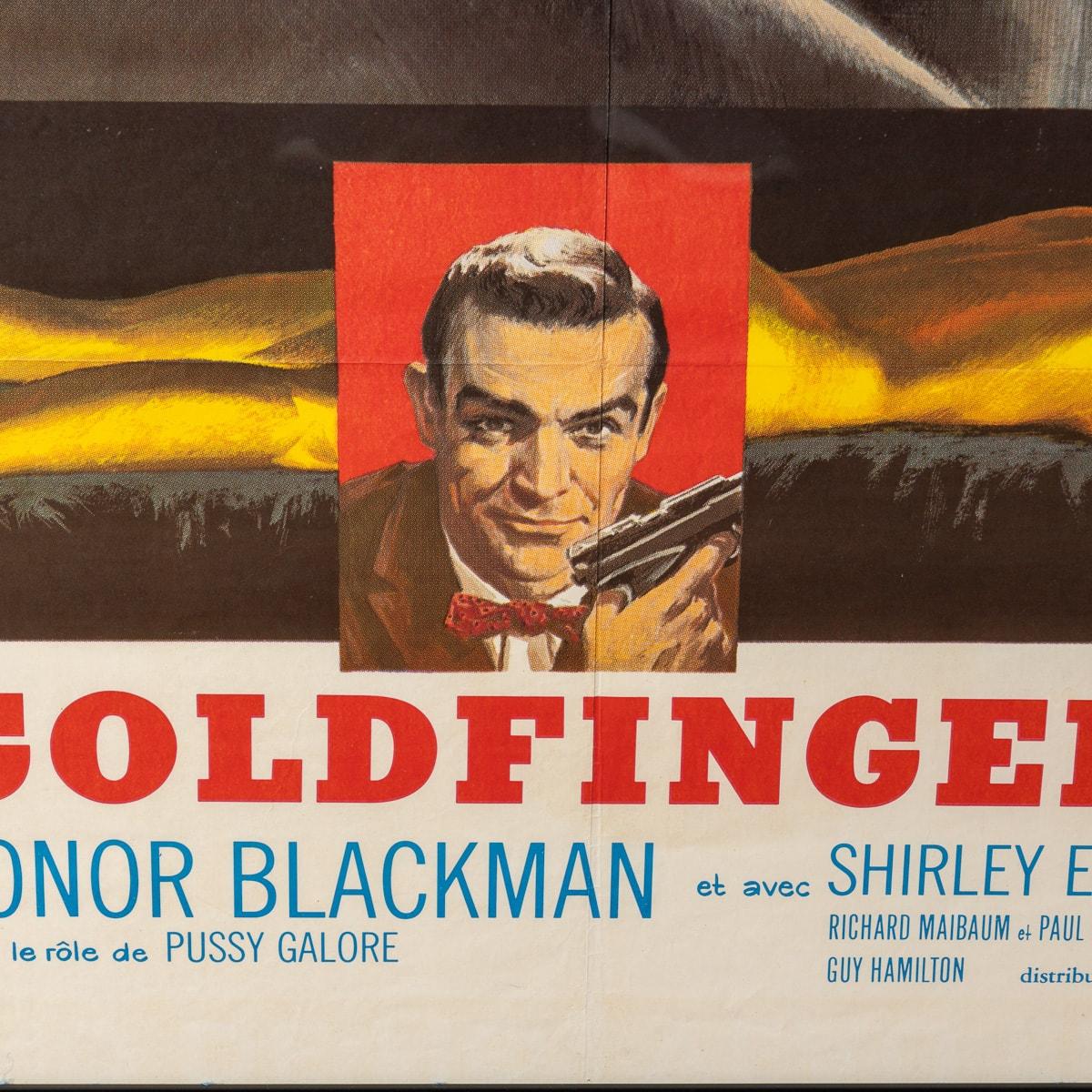 Cartel original francés de James Bond Goldfinger c.1964 10