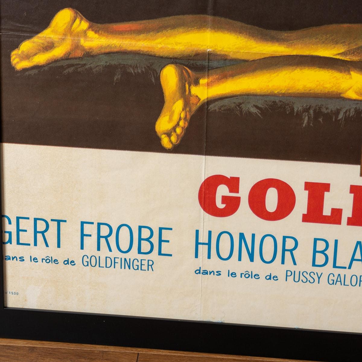 Original French Release James Bond Goldfinger Poster c.1964 For Sale 11
