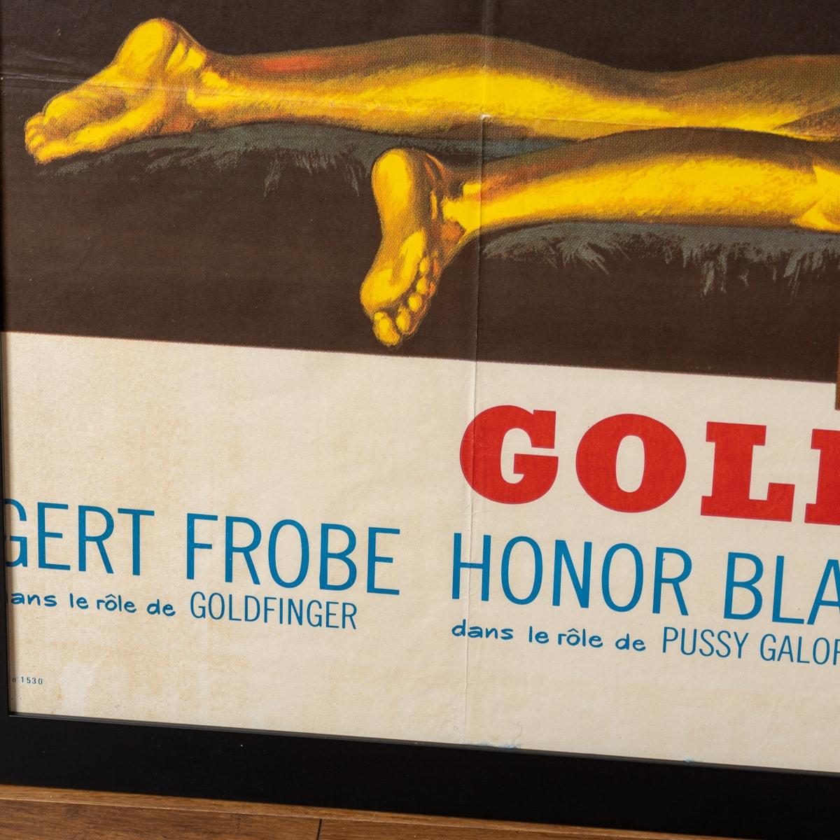 Cartel original francés de James Bond Goldfinger c.1964 11