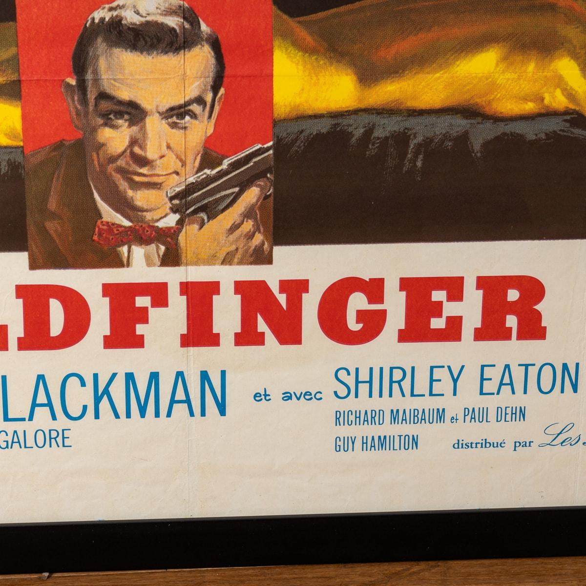 Cartel original francés de James Bond Goldfinger c.1964 12