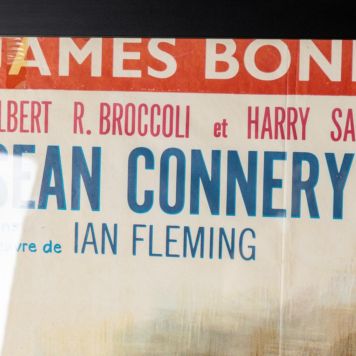 Cartel original francés de James Bond Goldfinger c.1964 Francés