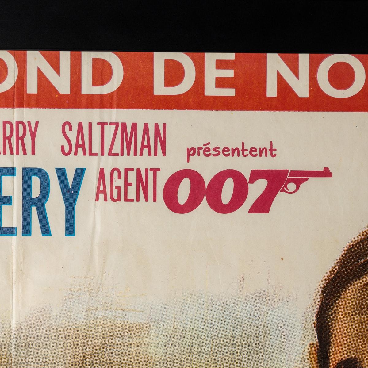 Cartel original francés de James Bond Goldfinger c.1964 en Bueno Estado en Royal Tunbridge Wells, Kent