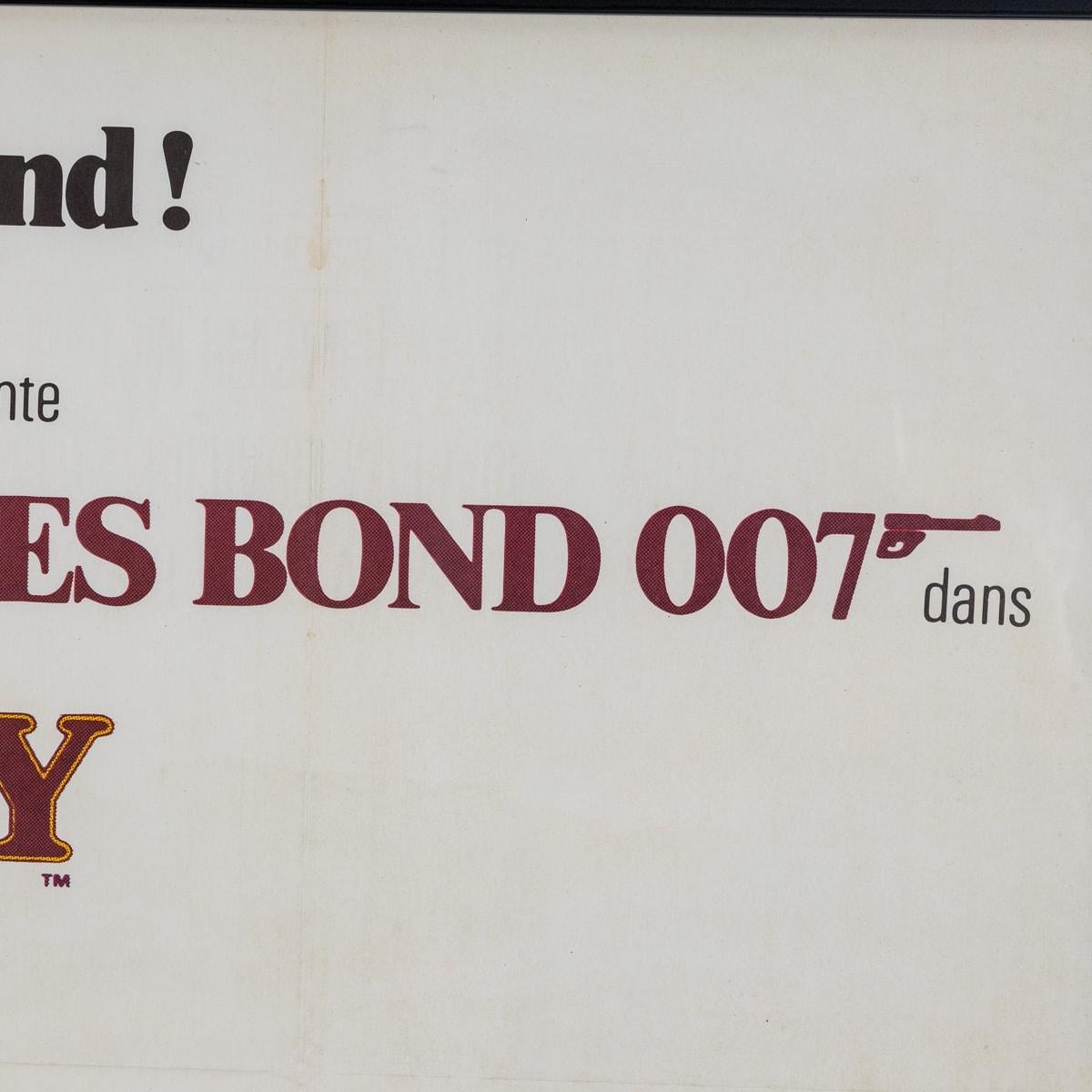 Original French Release James Bond 'Octopussy' c.1983 In Good Condition For Sale In Royal Tunbridge Wells, Kent
