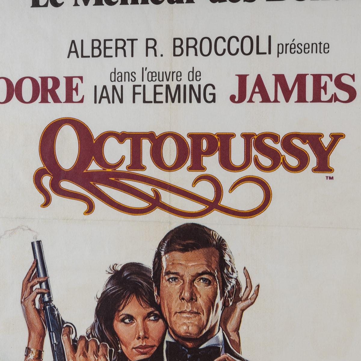 20th Century Original French Release James Bond 'Octopussy' c.1983 For Sale