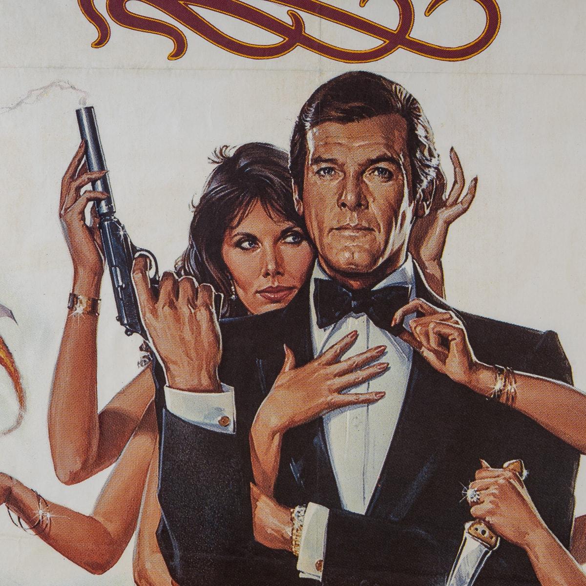 Acrylic Original French Release James Bond 'Octopussy' c.1983 For Sale