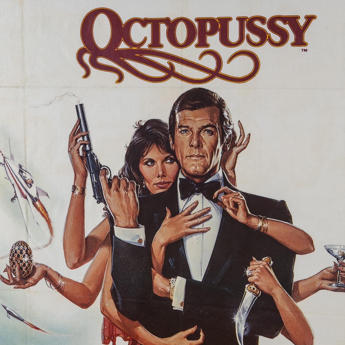 Original French Release James Bond 'Octopussy' c.1983 In Good Condition For Sale In Royal Tunbridge Wells, Kent