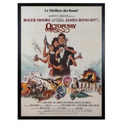 Retro Original French Release James Bond 'Octopussy' c.1983