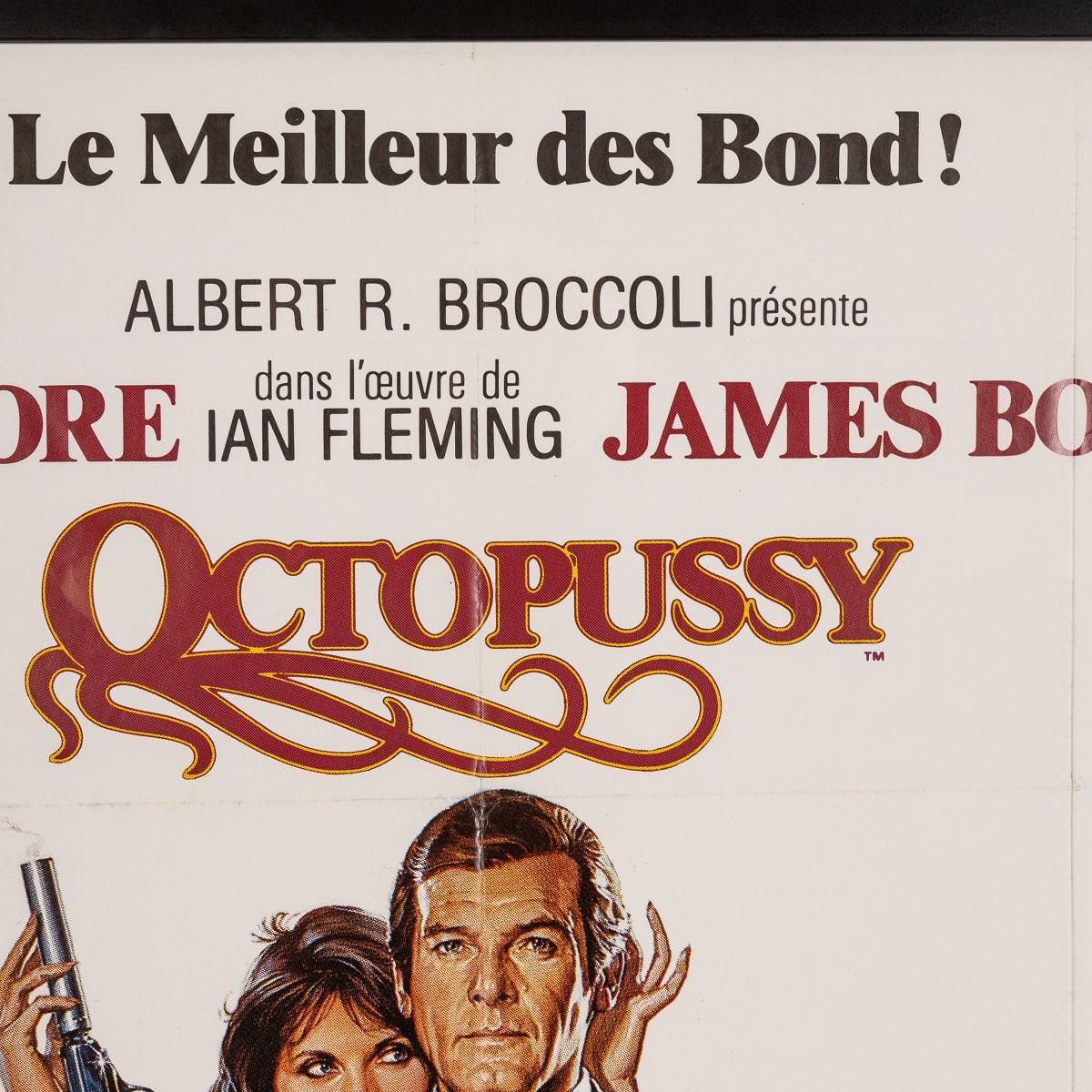 Original French Release James Bond 'Octopussy' Poster, c.1983 In Good Condition For Sale In Royal Tunbridge Wells, Kent