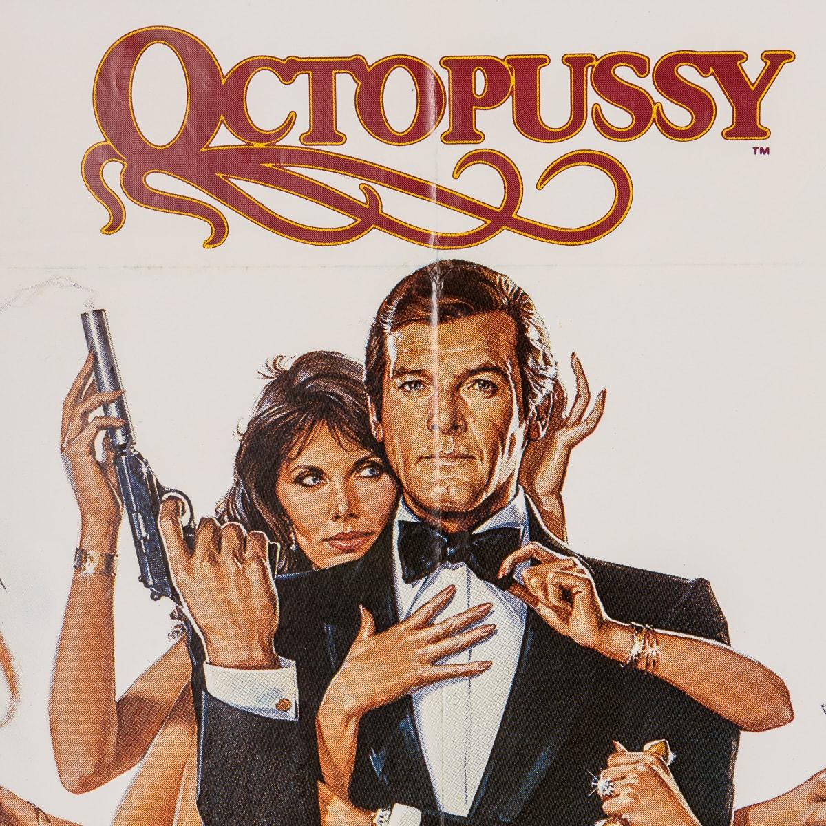 20th Century Original French Release James Bond 'Octopussy' Poster, c.1983 For Sale