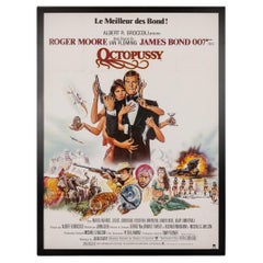 Cartel original de la edición francesa de James Bond "Octopussy", c.1983