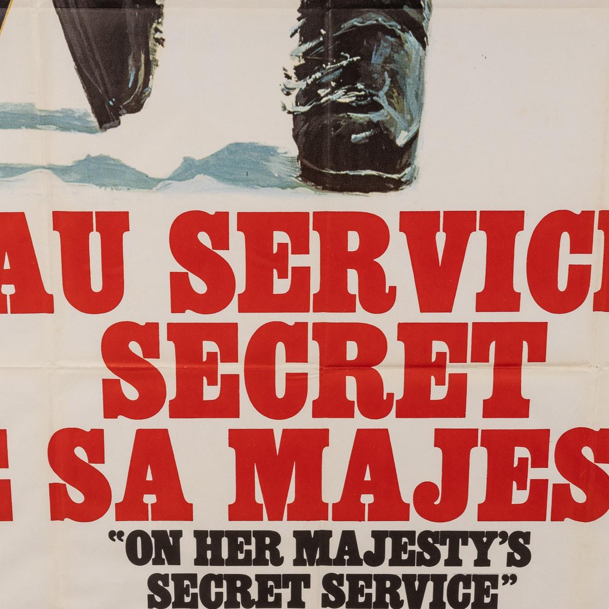 Original French Release James Bond On Her Majesty's Secret Service Poster c.1969 For Sale 9
