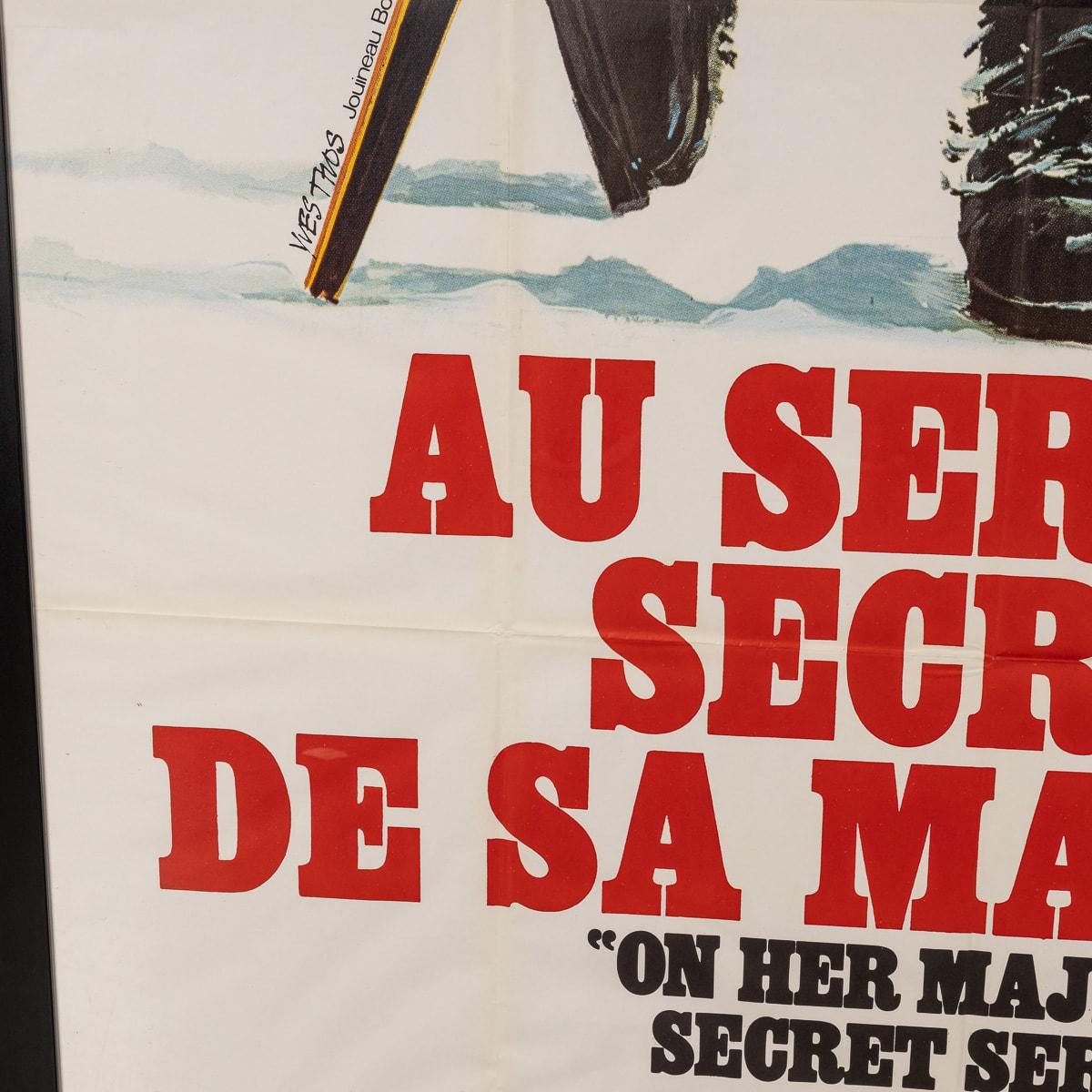 Original French Release James Bond On Her Majesty's Secret Service Poster c.1969 For Sale 10