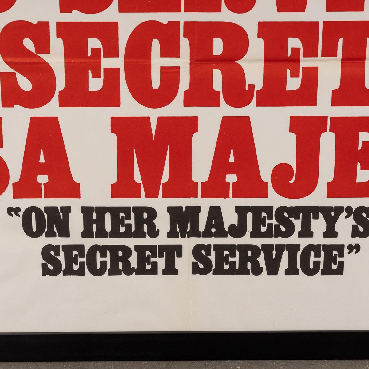 Original French Release James Bond On Her Majesty's Secret Service Poster c.1969 For Sale 11