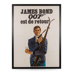 Original French Release James Bond On Her Majesty's Secret Service Poster c.1969