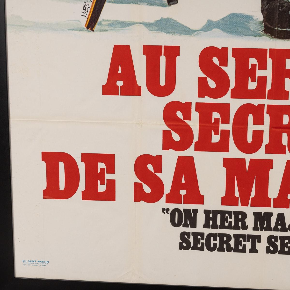 Original French Release James Bond On Her Majesty's Secret Service Poster c.1969 14