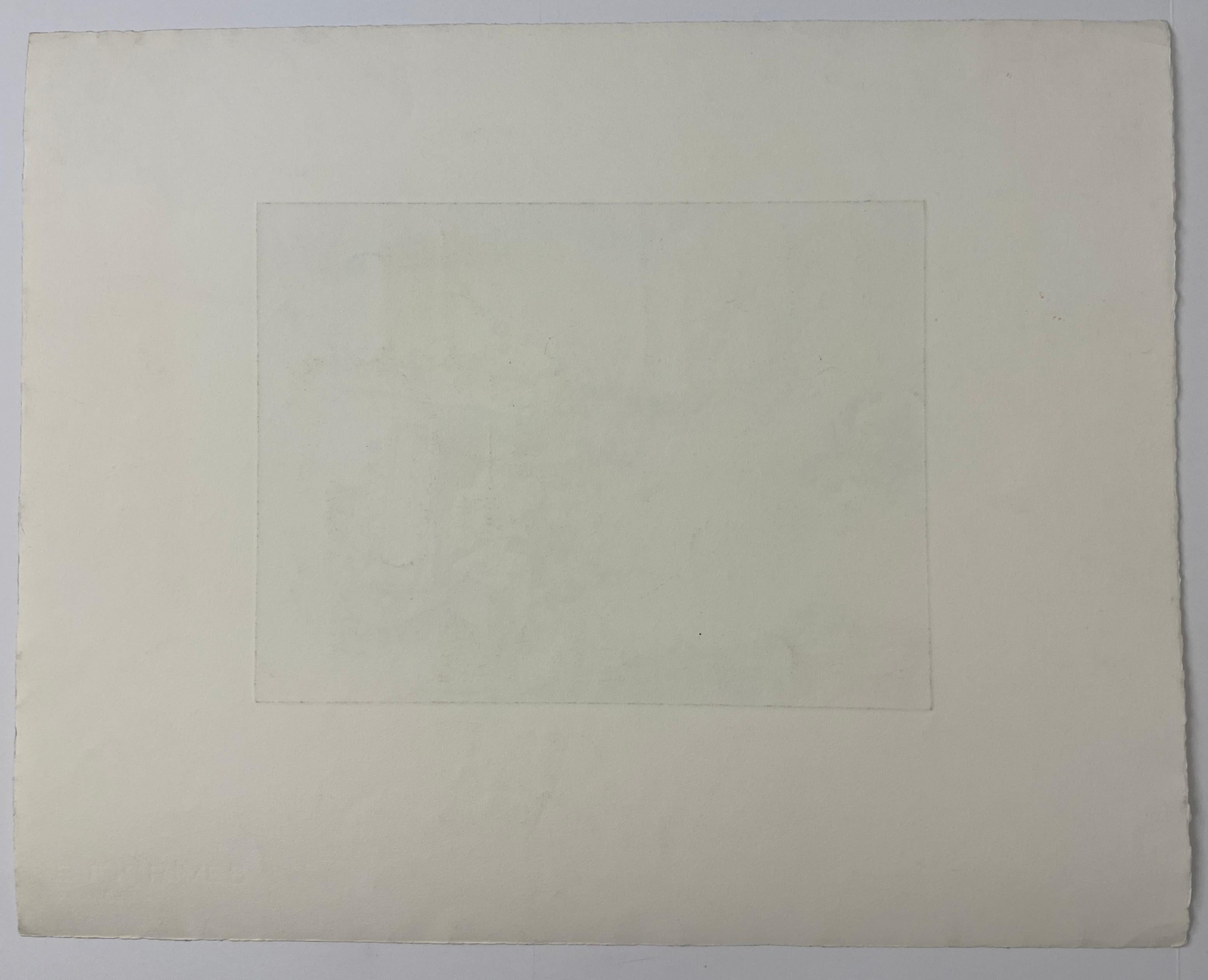 Original French Surrealist Engraving Print In Good Condition For Sale In Miami, FL