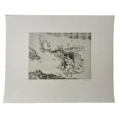 Original French Surrealist Engraving Print