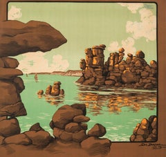 Original French Vintage Travel Poster-Geo Dorival-Bretagne-Saint Malo, 1909