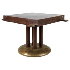 Original Gambling Table in the Style of Adolf Loos 1910 with Brass Chip-Bowls