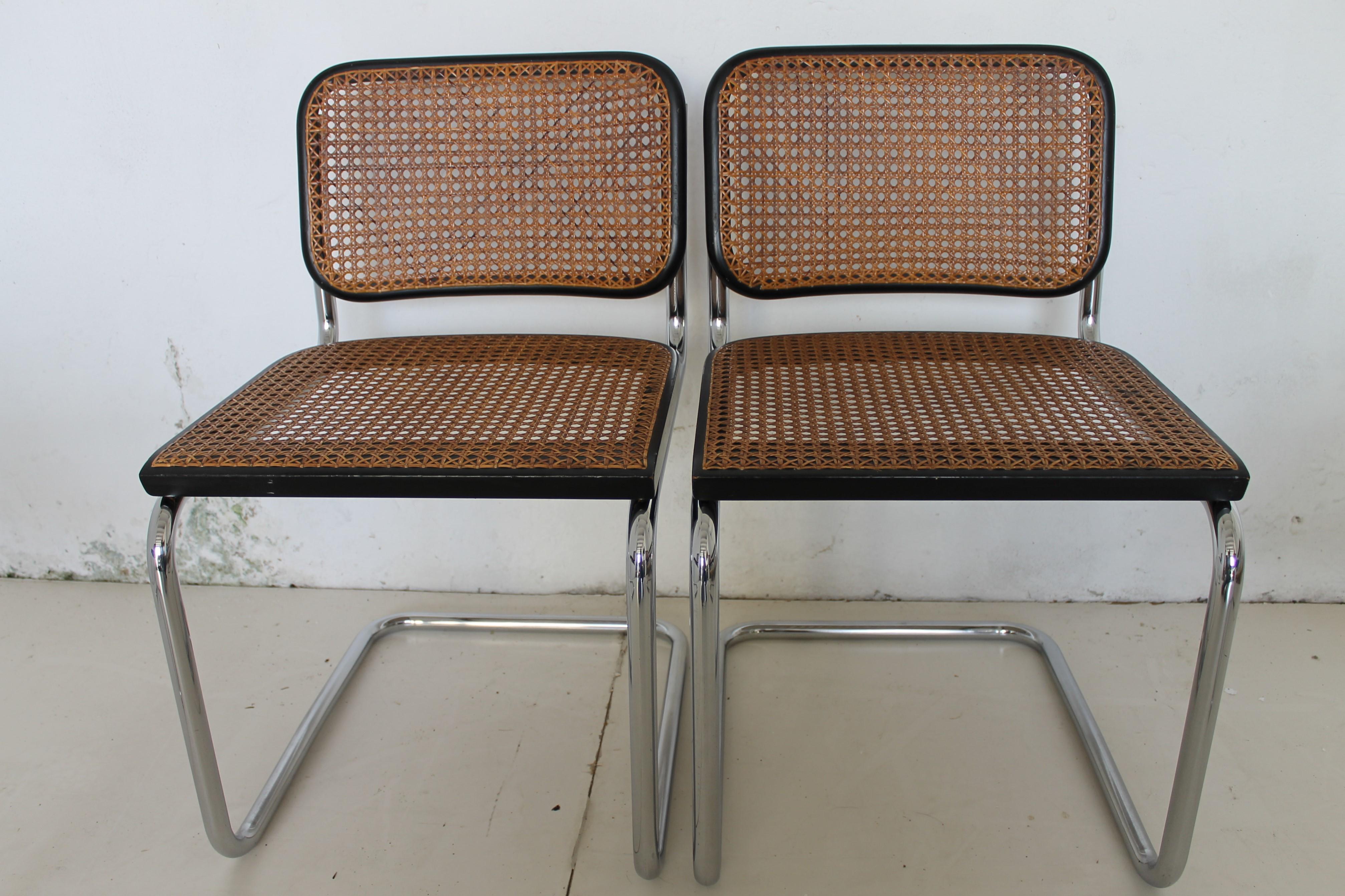 Bauhaus Ensemble original Gavina de quatre chaises « Césca » de M. Breuer, 1965 en vente