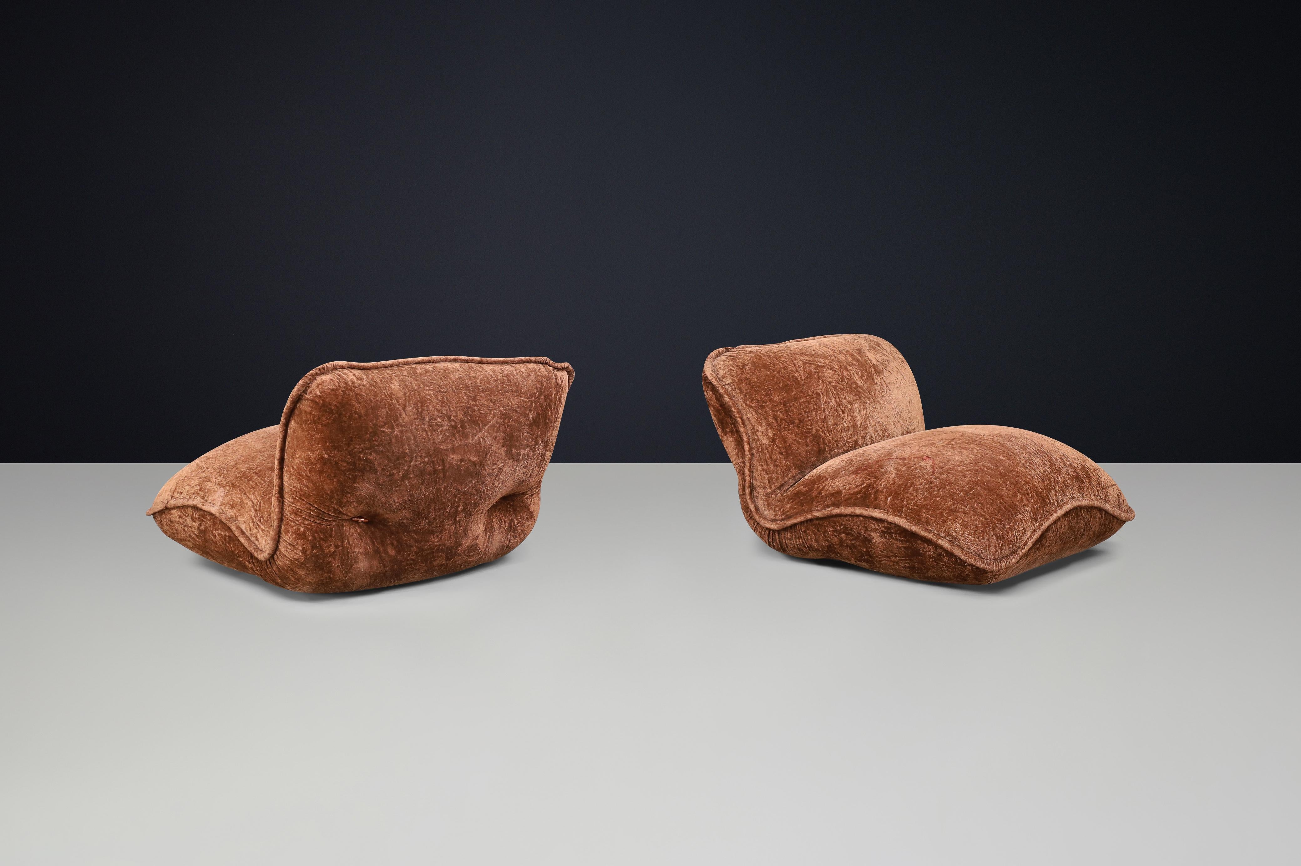 Mid-Century Modern Original  Chaises longues 'Gena' par Claudio Vagnoni pour 1P, Italie, 1969 en vente