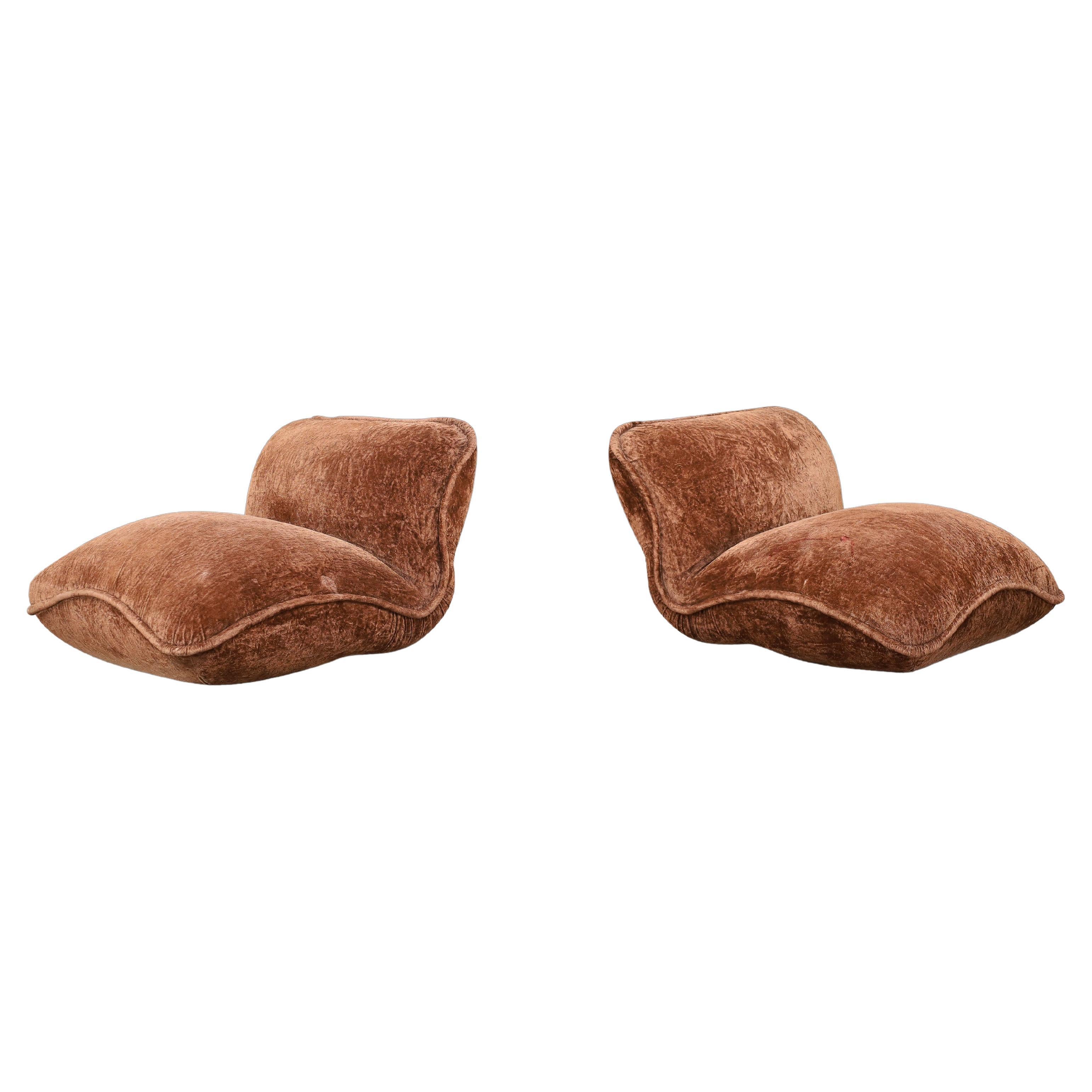 Original  Chaises longues 'Gena' par Claudio Vagnoni pour 1P, Italie, 1969 en vente
