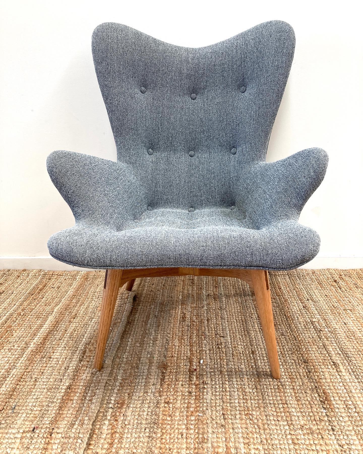 Original Genuine fully restored Featherston contour armchair R160 ottoman 4