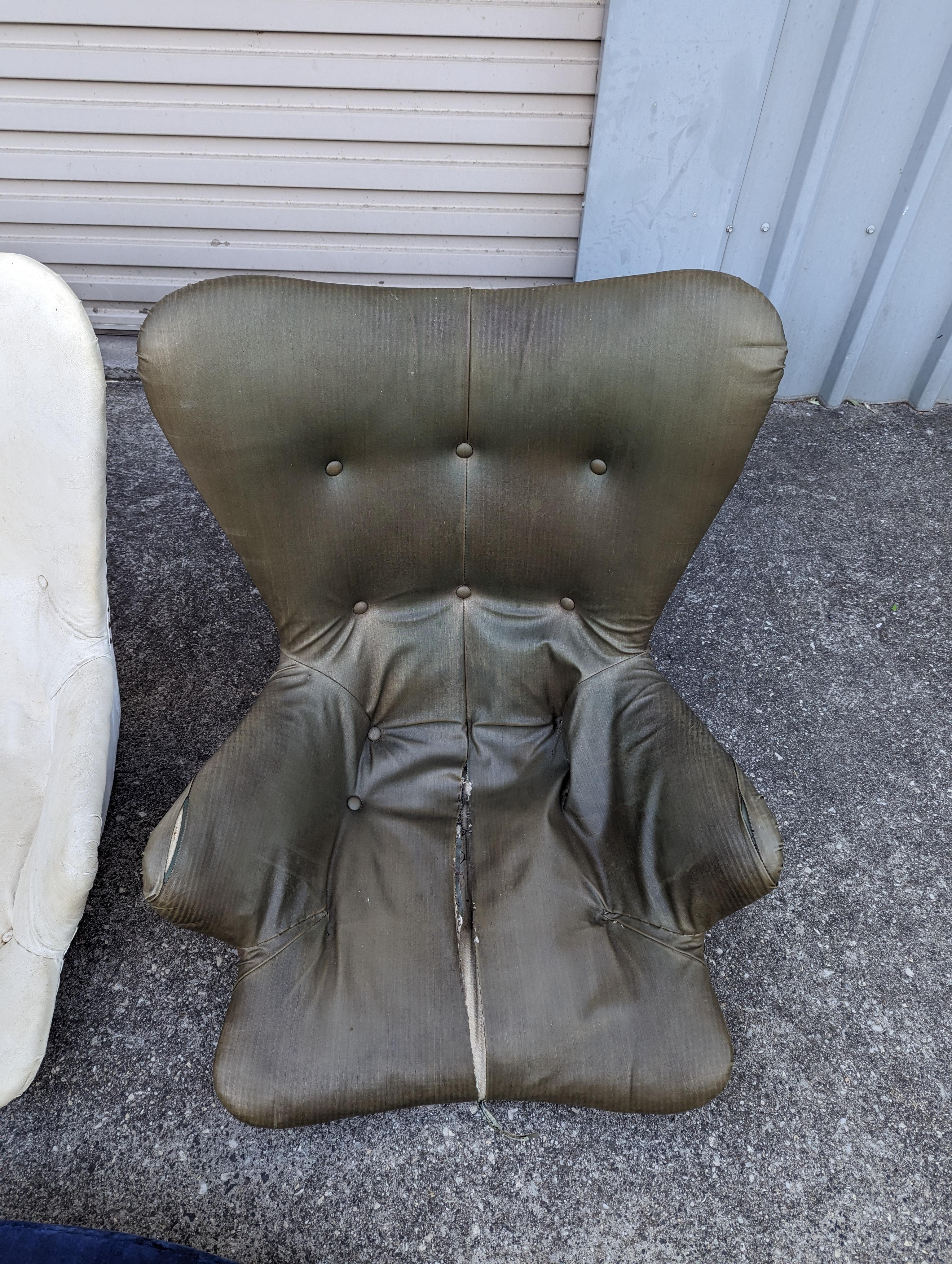 Original Genuine fully restored Featherston contour armchair R160 ottoman 12