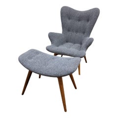 Fauteuil ottoman Featherston R160 authentique et entièrement restauré