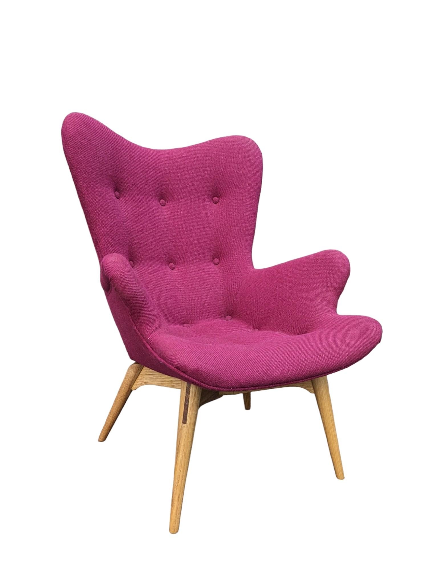 Mid-Century Modern Original Genuine restored Featherston contour armchair R160 Kvadrat Hallingdale For Sale
