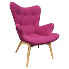 Retro Original Genuine restored Featherston contour armchair R160 Kvadrat Hallingdale