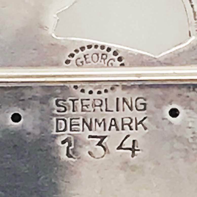 Original Georg Jensen 1945, Art Nouveau Denmark Bird Sterling Silver Bird Pin 5